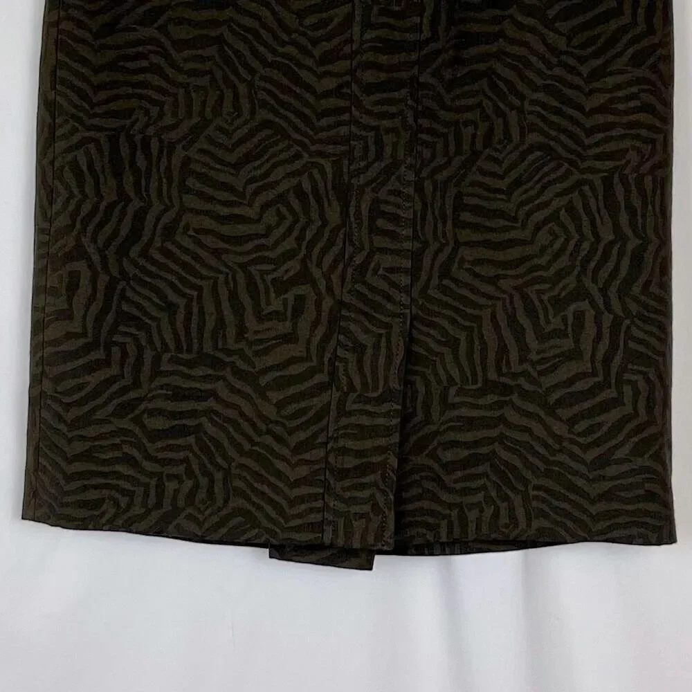 Ann Taylor Brown Textured Pencil Skirt NWOT Size 6 Academia